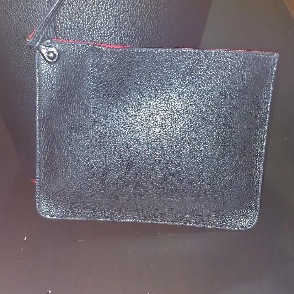 Chic Black and Red Studded Tote Bag - Picture 6 of 14